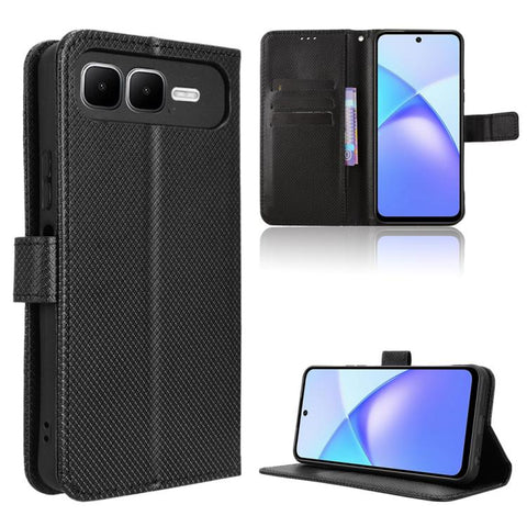 Diamond Texture Leather Phone Case, For Infinix Hot 60 Pro+ 4G, For Infinix Hot 60 Pro 4G, For Infinix Smart 10 Plus 4G, For Infinix Smart 10 / Tecno Pop 10 4G, For Infinix GT 30 Pro 5G, For Infinix Note 50s 5G, For Infinix Note 50x 5G                 ...