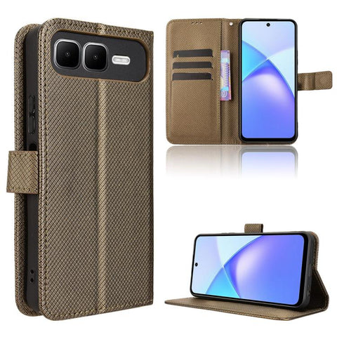 Diamond Texture Leather Phone Case, For Infinix Hot 60 Pro+ 4G, For Infinix Hot 60 Pro 4G, For Infinix Smart 10 Plus 4G, For Infinix Smart 10 / Tecno Pop 10 4G, For Infinix GT 30 Pro 5G, For Infinix Note 50s 5G, For Infinix Note 50x 5G                 ...