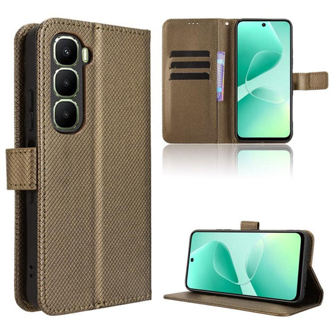 Diamond Texture Leather Phone Case, For Infinix Hot 70 Pro 5G, For Infinix GT 50 Pro 5G, For Infinix Hot 70 4G, For Infinix Note 60 Ultra 5G, For Infinix Note Edge 5G, For Infinix Smart 20 4G, For Infinix Note 60 / 60 Pro 5G                            ...