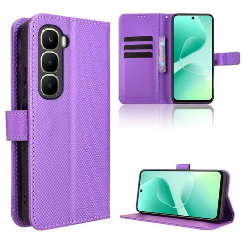 Diamond Texture Leather Phone Case, For Infinix Hot 70 Pro 5G, For Infinix GT 50 Pro 5G, For Infinix Hot 70 4G, For Infinix Note 60 Ultra 5G, For Infinix Note Edge 5G, For Infinix Smart 20 4G, For Infinix Note 60 / 60 Pro 5G                            ...