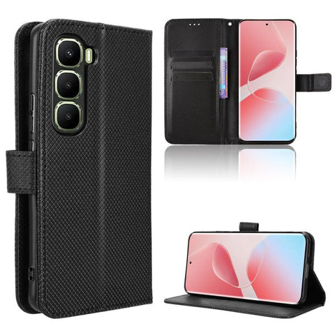 Diamond Texture Leather Phone Case, For Infinix Hot 60 Pro+ 4G, For Infinix Hot 60 Pro 4G, For Infinix Smart 10 Plus 4G, For Infinix Smart 10 / Tecno Pop 10 4G, For Infinix GT 30 Pro 5G, For Infinix Note 50s 5G, For Infinix Note 50x 5G                 ...
