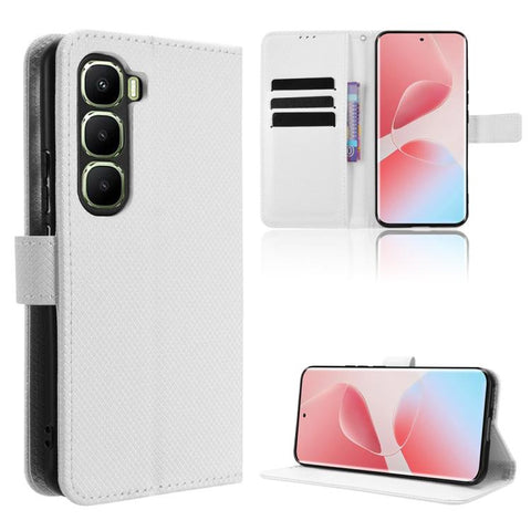 Diamond Texture Leather Phone Case, For Infinix Hot 60 Pro+ 4G, For Infinix Hot 60 Pro 4G, For Infinix Smart 10 Plus 4G, For Infinix Smart 10 / Tecno Pop 10 4G, For Infinix GT 30 Pro 5G, For Infinix Note 50s 5G, For Infinix Note 50x 5G                 ...