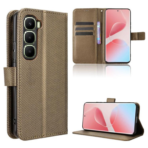 Diamond Texture Leather Phone Case, For Infinix Hot 60 Pro+ 4G, For Infinix Hot 60 Pro 4G, For Infinix Smart 10 Plus 4G, For Infinix Smart 10 / Tecno Pop 10 4G, For Infinix GT 30 Pro 5G, For Infinix Note 50s 5G, For Infinix Note 50x 5G                 ...