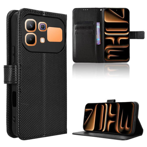 Diamond Texture Leather Phone Case, For Infinix Hot 70 Pro 5G, For Infinix GT 50 Pro 5G, For Infinix Hot 70 4G, For Infinix Note 60 Ultra 5G, For Infinix Note Edge 5G, For Infinix Smart 20 4G, For Infinix Note 60 / 60 Pro 5G                            ...