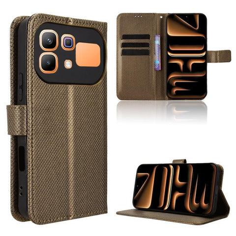 Diamond Texture Leather Phone Case, For Infinix Hot 70 Pro 5G, For Infinix GT 50 Pro 5G, For Infinix Hot 70 4G, For Infinix Note 60 Ultra 5G, For Infinix Note Edge 5G, For Infinix Smart 20 4G, For Infinix Note 60 / 60 Pro 5G                            ...