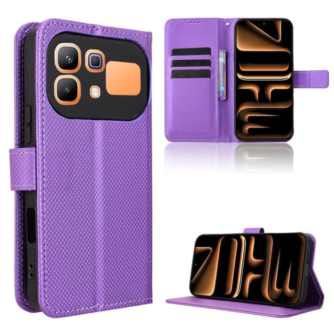 Diamond Texture Leather Phone Case, For Infinix Hot 70 Pro 5G, For Infinix GT 50 Pro 5G, For Infinix Hot 70 4G, For Infinix Note 60 Ultra 5G, For Infinix Note Edge 5G, For Infinix Smart 20 4G, For Infinix Note 60 / 60 Pro 5G                            ...
