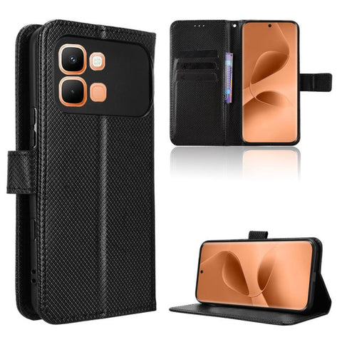 Diamond Texture Leather Phone Case, For Infinix Hot 70 Pro 5G, For Infinix GT 50 Pro 5G, For Infinix Hot 70 4G, For Infinix Note 60 Ultra 5G, For Infinix Note Edge 5G, For Infinix Smart 20 4G, For Infinix Note 60 / 60 Pro 5G                            ...