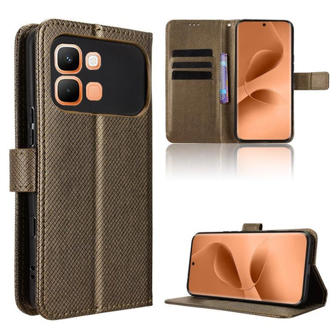 Diamond Texture Leather Phone Case, For Infinix Hot 70 Pro 5G, For Infinix GT 50 Pro 5G, For Infinix Hot 70 4G, For Infinix Note 60 Ultra 5G, For Infinix Note Edge 5G, For Infinix Smart 20 4G, For Infinix Note 60 / 60 Pro 5G                            ...