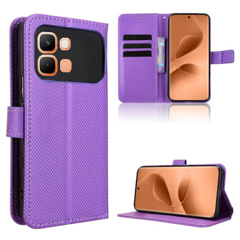Diamond Texture Leather Phone Case, For Infinix Hot 70 Pro 5G, For Infinix GT 50 Pro 5G, For Infinix Hot 70 4G, For Infinix Note 60 Ultra 5G, For Infinix Note Edge 5G, For Infinix Smart 20 4G, For Infinix Note 60 / 60 Pro 5G                            ...