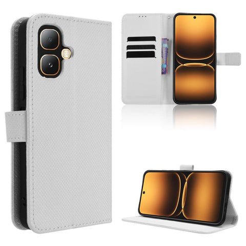 Diamond Texture Leather Phone Case, For Infinix Hot 70 Pro 5G, For Infinix GT 50 Pro 5G, For Infinix Hot 70 4G, For Infinix Note 60 Ultra 5G, For Infinix Note Edge 5G, For Infinix Smart 20 4G, For Infinix Note 60 / 60 Pro 5G                            ...