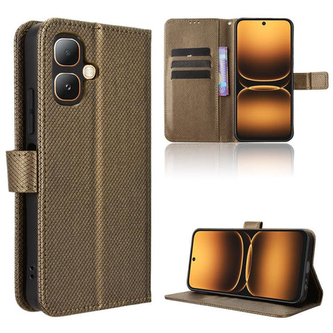 Diamond Texture Leather Phone Case, For Infinix Hot 70 Pro 5G, For Infinix GT 50 Pro 5G, For Infinix Hot 70 4G, For Infinix Note 60 Ultra 5G, For Infinix Note Edge 5G, For Infinix Smart 20 4G, For Infinix Note 60 / 60 Pro 5G                            ...