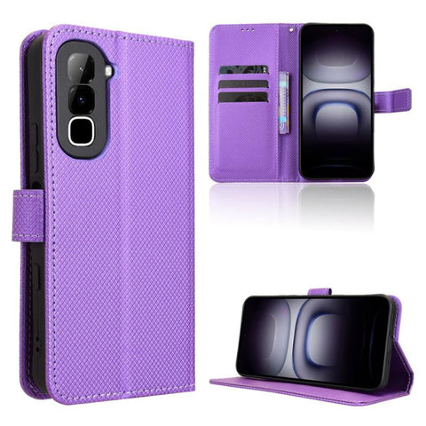 Diamond Texture Leather Phone Case, For Infinix Hot 70 Pro 5G, For Infinix GT 50 Pro 5G, For Infinix Hot 70 4G, For Infinix Note 60 Ultra 5G, For Infinix Note Edge 5G, For Infinix Smart 20 4G, For Infinix Note 60 / 60 Pro 5G                            ...