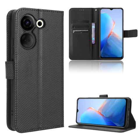 Diamond Texture Leather Phone Case, For Tecno Camon 20 Pro 5G, For Tecno Camon 20 Pro