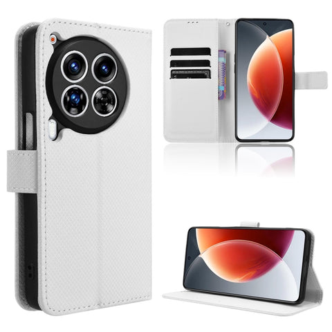Diamond Texture Leather Phone Case, For Tecno Spark 30 4G, For Tecno Spark Go 1 / Pop 9 / Spark Go 2025, For Tecno Spark 30C 4G, For Tecno Spark 20 Pro 5G, For Tecno Camon 30 Premier 5G, For Tecno Pova 6 Neo 4G, For Tecno Pova 6 4G                     ...