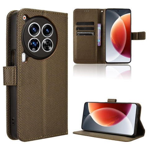 Diamond Texture Leather Phone Case, For Tecno Spark 30 4G, For Tecno Spark Go 1 / Pop 9 / Spark Go 2025, For Tecno Spark 30C 4G, For Tecno Spark 20 Pro 5G, For Tecno Camon 30 Premier 5G, For Tecno Pova 6 Neo 4G, For Tecno Pova 6 4G                     ...