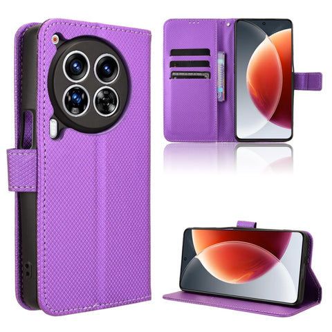 Diamond Texture Leather Phone Case, For Tecno Spark 30 4G, For Tecno Spark Go 1 / Pop 9 / Spark Go 2025, For Tecno Spark 30C 4G, For Tecno Spark 20 Pro 5G, For Tecno Camon 30 Premier 5G, For Tecno Pova 6 Neo 4G, For Tecno Pova 6 4G                     ...