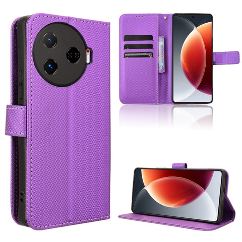 Diamond Texture Leather Phone Case, For Tecno Spark 30 4G, For Tecno Spark Go 1 / Pop 9 / Spark Go 2025, For Tecno Spark 30C 4G, For Tecno Spark 20 Pro 5G, For Tecno Camon 30 Premier 5G, For Tecno Pova 6 Neo 4G, For Tecno Pova 6 4G                     ...