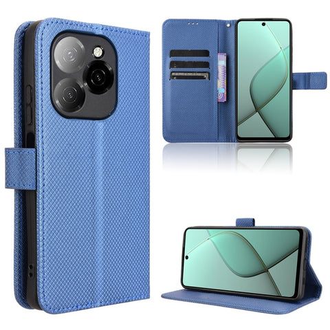 Diamond Texture Leather Phone Case, For Tecno Spark 30 4G, For Tecno Spark Go 1 / Pop 9 / Spark Go 2025, For Tecno Spark 30C 4G, For Tecno Spark 20 Pro 5G, For Tecno Camon 30 Premier 5G, For Tecno Pova 6 Neo 4G, For Tecno Pova 6 4G                     ...