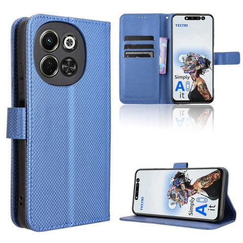 Diamond Texture Leather Phone Case, For Tecno Pova 7 4G, For Tecno Spark Go 2 4G, For Tecno Pova Curve 5G, For Tecno Camon 40 Pro 4G / 5G, For Tecno Camon 40 Premier 5G, For Tecno Camon 40 4G, For Tecno Camon 30S 4G / 30S Pro 4G                        ...