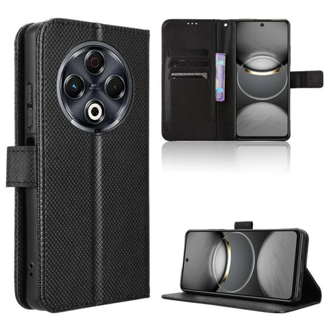 Diamond Texture Leather Phone Case, For Tecno Spark 30 4G, For Tecno Spark Go 1 / Pop 9 / Spark Go 2025, For Tecno Spark 30C 4G, For Tecno Spark 20 Pro 5G, For Tecno Camon 30 Premier 5G, For Tecno Pova 6 Neo 4G, For Tecno Pova 6 4G                     ...