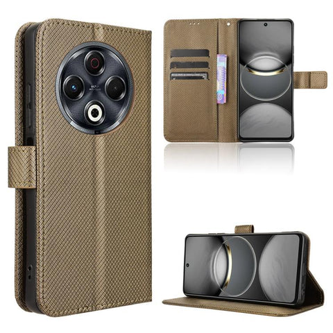 Diamond Texture Leather Phone Case, For Tecno Spark 30 4G, For Tecno Spark Go 1 / Pop 9 / Spark Go 2025, For Tecno Spark 30C 4G, For Tecno Spark 20 Pro 5G, For Tecno Camon 30 Premier 5G, For Tecno Pova 6 Neo 4G, For Tecno Pova 6 4G                     ...