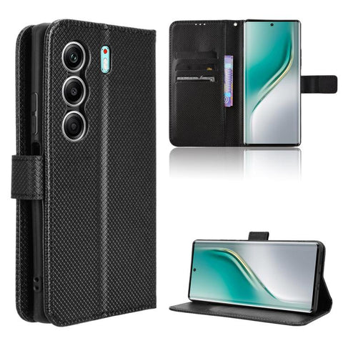Diamond Texture Leather Phone Case, For Tecno Pova 7 4G, For Tecno Spark Go 2 4G, For Tecno Pova Curve 5G, For Tecno Camon 40 Pro 4G / 5G, For Tecno Camon 40 Premier 5G, For Tecno Camon 40 4G, For Tecno Camon 30S 4G / 30S Pro 4G                        ...