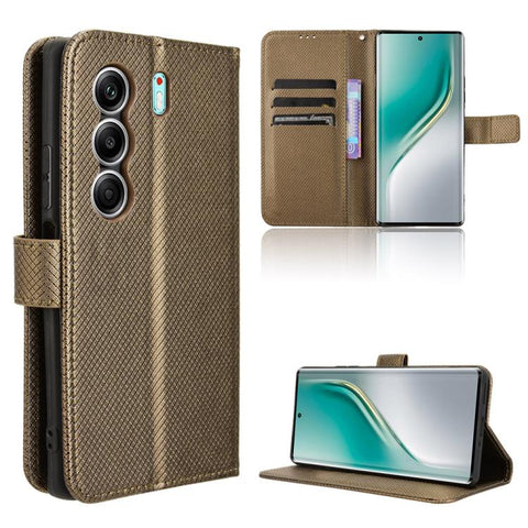Diamond Texture Leather Phone Case, For Tecno Pova 7 4G, For Tecno Spark Go 2 4G, For Tecno Pova Curve 5G, For Tecno Camon 40 Pro 4G / 5G, For Tecno Camon 40 Premier 5G, For Tecno Camon 40 4G, For Tecno Camon 30S 4G / 30S Pro 4G                        ...