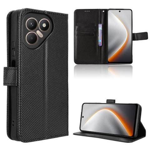Diamond Texture Leather Phone Case, For Tecno Pova 7 4G, For Tecno Spark Go 2 4G, For Tecno Pova Curve 5G, For Tecno Camon 40 Pro 4G / 5G, For Tecno Camon 40 Premier 5G, For Tecno Camon 40 4G, For Tecno Camon 30S 4G / 30S Pro 4G                        ...