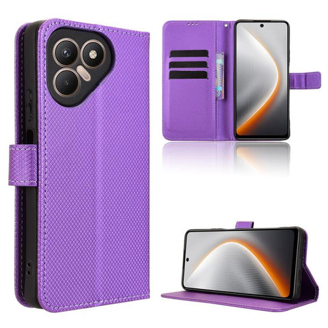 Diamond Texture Leather Phone Case, For Tecno Pova 7 4G, For Tecno Spark Go 2 4G, For Tecno Pova Curve 5G, For Tecno Camon 40 Pro 4G / 5G, For Tecno Camon 40 Premier 5G, For Tecno Camon 40 4G, For Tecno Camon 30S 4G / 30S Pro 4G                        ...