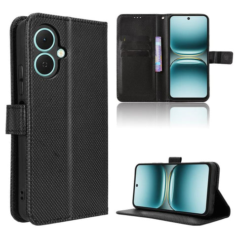 Diamond Texture Leather Phone Case, For Tecno Pova 7 4G, For Tecno Spark Go 2 4G, For Tecno Pova Curve 5G, For Tecno Camon 40 Pro 4G / 5G, For Tecno Camon 40 Premier 5G, For Tecno Camon 40 4G, For Tecno Camon 30S 4G / 30S Pro 4G                        ...