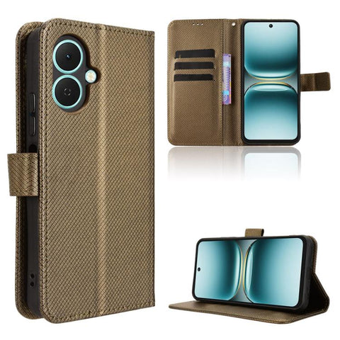 Diamond Texture Leather Phone Case, For Tecno Pova 7 4G, For Tecno Spark Go 2 4G, For Tecno Pova Curve 5G, For Tecno Camon 40 Pro 4G / 5G, For Tecno Camon 40 Premier 5G, For Tecno Camon 40 4G, For Tecno Camon 30S 4G / 30S Pro 4G                        ...