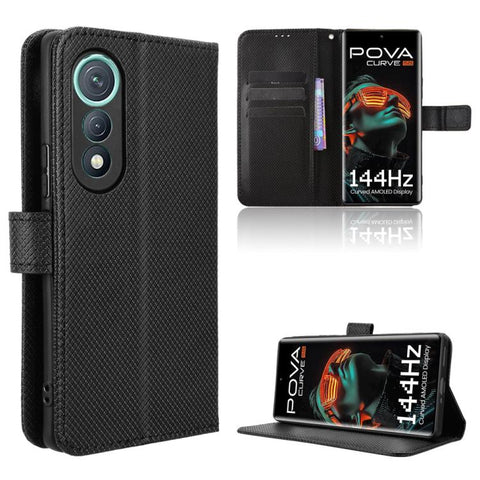 Diamond Texture Leather Phone Case, For Tecno Pova 7 4G, For Tecno Spark Go 2 4G, For Tecno Pova Curve 5G, For Tecno Camon 40 Pro 4G / 5G, For Tecno Camon 40 Premier 5G, For Tecno Camon 40 4G, For Tecno Camon 30S 4G / 30S Pro 4G                        ...