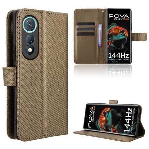 Diamond Texture Leather Phone Case, For Tecno Pova 7 4G, For Tecno Spark Go 2 4G, For Tecno Pova Curve 5G, For Tecno Camon 40 Pro 4G / 5G, For Tecno Camon 40 Premier 5G, For Tecno Camon 40 4G, For Tecno Camon 30S 4G / 30S Pro 4G                        ...