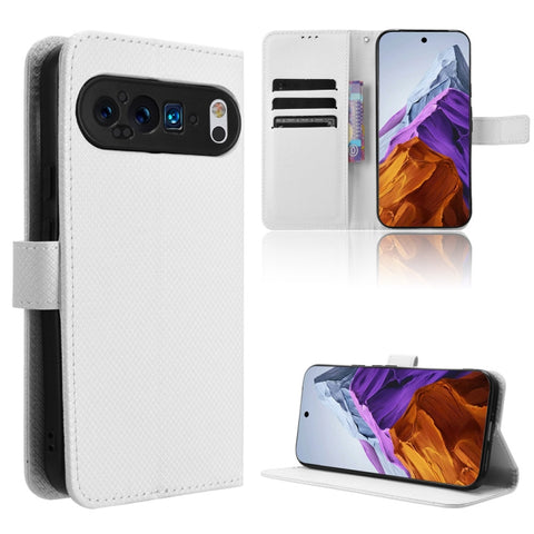 Diamond Texture Leather Phone Case, For Google Pixel 11 Pro XL, For Google Pixel 11 Pro / 11, For Google Pixel 10 Pro XL, For Google Pixel 10 Pro / 10, For Google Pixel 9a, For Google Pixel 9 Pro, For Google Pixel 9, For Google Pixel 8a                ...
