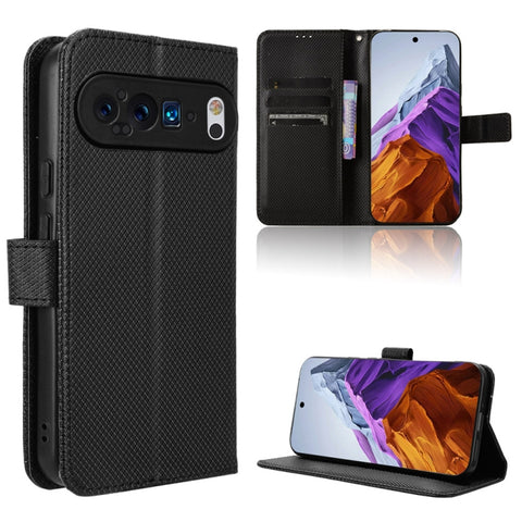 Diamond Texture Leather Phone Case, For Google Pixel 11 Pro XL, For Google Pixel 11 Pro / 11, For Google Pixel 10 Pro XL, For Google Pixel 10 Pro / 10, For Google Pixel 9a, For Google Pixel 9 Pro, For Google Pixel 9, For Google Pixel 8a                ...