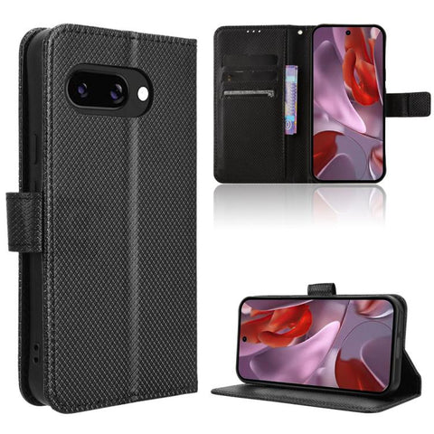 Diamond Texture Leather Phone Case, For Google Pixel 11 Pro XL, For Google Pixel 11 Pro / 11, For Google Pixel 10 Pro XL, For Google Pixel 10 Pro / 10, For Google Pixel 9a, For Google Pixel 9 Pro, For Google Pixel 9, For Google Pixel 8a                ...