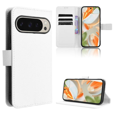 Diamond Texture Leather Phone Case, For Google Pixel 11 Pro XL, For Google Pixel 11 Pro / 11, For Google Pixel 10 Pro XL, For Google Pixel 10 Pro / 10, For Google Pixel 9a, For Google Pixel 9 Pro, For Google Pixel 9, For Google Pixel 8a                ...