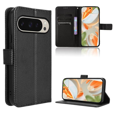 Diamond Texture Leather Phone Case, For Google Pixel 11 Pro XL, For Google Pixel 11 Pro / 11, For Google Pixel 10 Pro XL, For Google Pixel 10 Pro / 10, For Google Pixel 9a, For Google Pixel 9 Pro, For Google Pixel 9, For Google Pixel 8a                ...