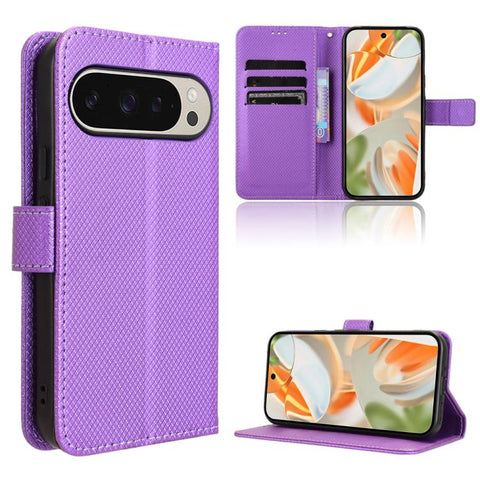 Diamond Texture Leather Phone Case, For Google Pixel 11 Pro XL, For Google Pixel 11 Pro / 11, For Google Pixel 10 Pro XL, For Google Pixel 10 Pro / 10, For Google Pixel 9a, For Google Pixel 9 Pro, For Google Pixel 9, For Google Pixel 8a                ...