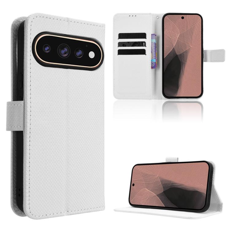 Diamond Texture Leather Phone Case, For Google Pixel 11 Pro XL, For Google Pixel 11 Pro / 11, For Google Pixel 10 Pro XL, For Google Pixel 10 Pro / 10, For Google Pixel 9a, For Google Pixel 9 Pro, For Google Pixel 9, For Google Pixel 8a                ...
