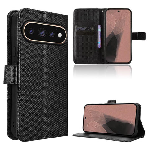 Diamond Texture Leather Phone Case, For Google Pixel 11 Pro XL, For Google Pixel 11 Pro / 11, For Google Pixel 10 Pro XL, For Google Pixel 10 Pro / 10, For Google Pixel 9a, For Google Pixel 9 Pro, For Google Pixel 9, For Google Pixel 8a                ...