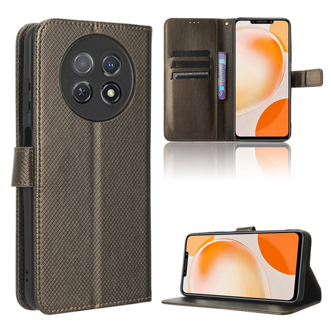 Diamond Texture Leather Phone Case, For Huawei Enjoy 60 Pro / nova 11i, For Huawei Enjoy 60X