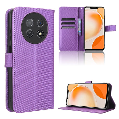 Diamond Texture Leather Phone Case, For Huawei Enjoy 60 Pro / nova 11i, For Huawei Enjoy 60X