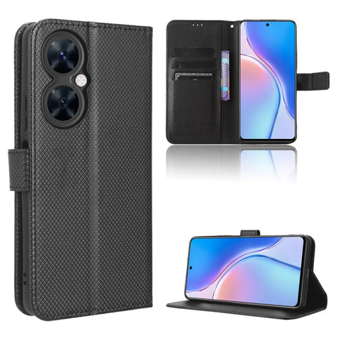 Diamond Texture Leather Phone Case, For Huawei Enjoy 60 Pro / nova 11i, For Huawei Enjoy 60X