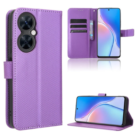 Diamond Texture Leather Phone Case, For Huawei Enjoy 60 Pro / nova 11i, For Huawei Enjoy 60X
