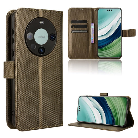 Diamond Texture Leather Phone Case, For Huawei Mate 70 Pro / 70 Pro+, For Huawei Mate 70, For Huawei nova 13 Pro 5G, For Huawei nova Y72 4G, For Huawei Enjoy 70 4G, For Huawei nova 11 SE, For Huawei nova 12, For Huawei Mate 60 5G                       ...