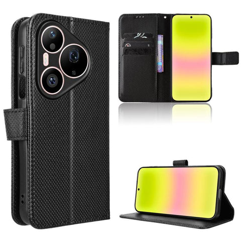 Diamond Texture Leather Phone Case, For Huawei nova 16s / 16 5G, For Huawei nova 16s Pro / 16 Ultra / 16 Pro, For Huawei nova Y74 4G / Enjoy 90 Plus 5G, For Huawei nova 16z 5G, For Huawei Enjoy 90 Pro Max 5G / nova 15 Max, For Huawei Pura 90 Pro Max 5G...