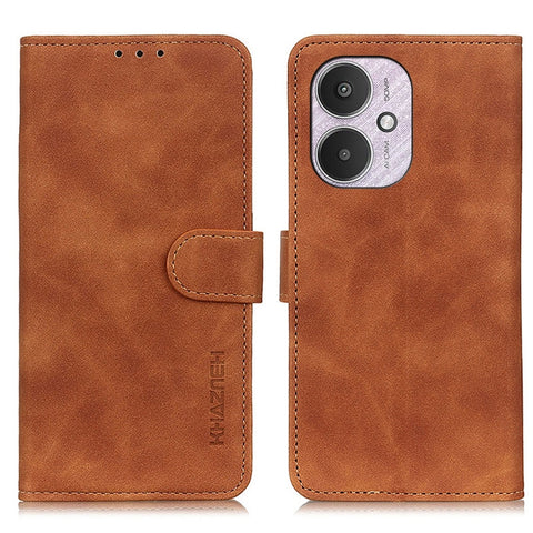 KHAZNEH Retro Texture Flip Leather Phone Case, For Xiaomi Poco F6 / Redmi Turbo 3, For Xiaomi Poco F6 Pro, For Xiaomi Redmi K70 5G / K70 Pro 5G, For Xiaomi Redmi Note 13 Pro 4G/Poco M6 Pro 4G, For Xiaomi Redmi A3, For Xiaomi Redmi 13C                  ...