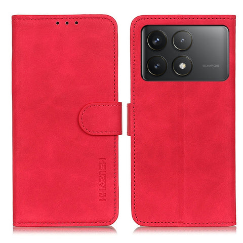 KHAZNEH Retro Texture Flip Leather Phone Case, For Xiaomi Poco F6 / Redmi Turbo 3, For Xiaomi Poco F6 Pro, For Xiaomi Redmi K70 5G / K70 Pro 5G, For Xiaomi Redmi Note 13 Pro 4G/Poco M6 Pro 4G, For Xiaomi Redmi A3, For Xiaomi Redmi 13C                  ...