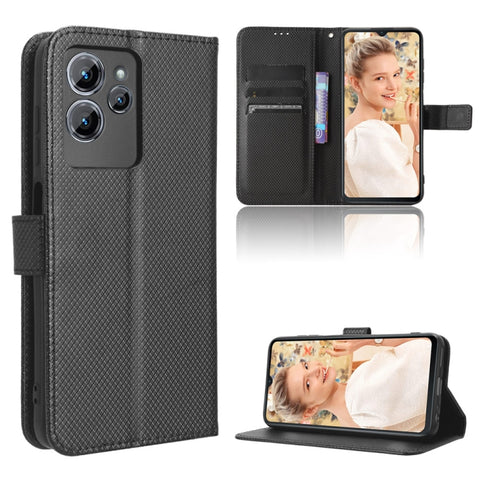 Diamond Texture Leather Phone Case, For Oukitel C35 / C36, For Oukitel C33, For Oukitel C32